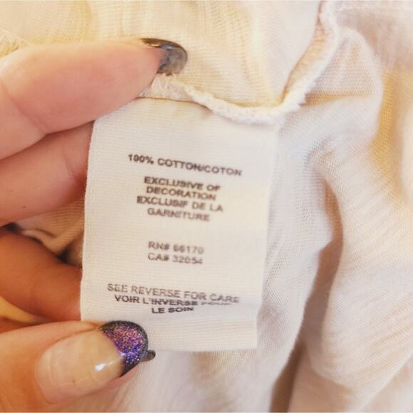 FREE PEOPLE VINTAGE EMBROIDERED TOP SIZE SMALL - Picture 2 of 7